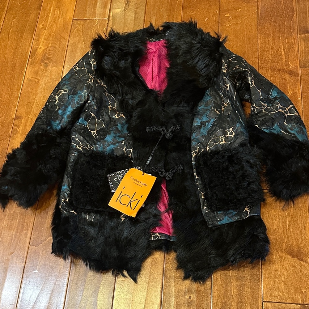 Women's Black Faux Fur Coat